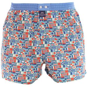 Katoenen Mc Alson boxershort rood blauw geprint