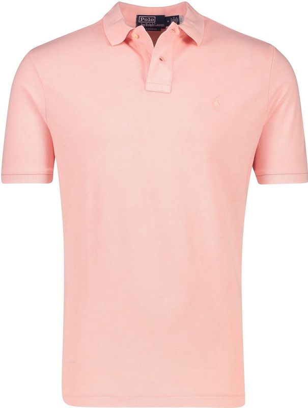 Polo Ralph Lauren katoenen polo classic fit roze 2-knoops