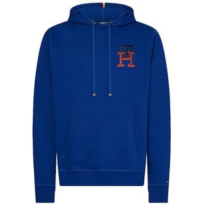 Tommy Hilfiger Big & Tall trui hoodie blauw katoen