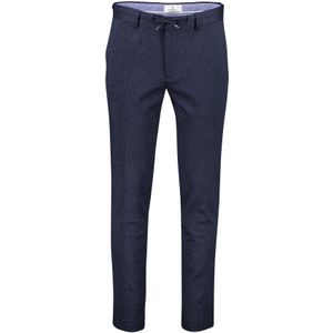 Blue Industry pantalon mix&match donkerblauw effen wol slim fit gemeleerd