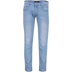 Replay jeans blauw effen denim zonder omslag