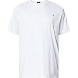 Polo Ralph Lauren t-shirt Big & Tall wit effen ronde hals effen met logo