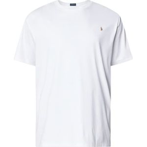 Polo Ralph Lauren t-shirt Big & Tall wit effen ronde hals effen met logo