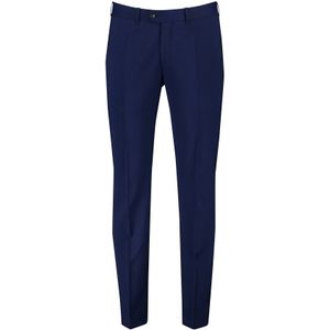 Dressler pantalon mix en match blauw effen virgin wol normale fit