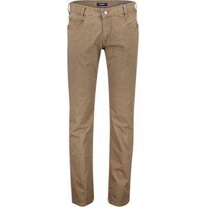 Gardeur pantalon bruin effen katoen normale fit