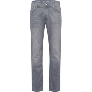 Pierre Cardin jeans Lyon grijs effen denim Tapered Fit