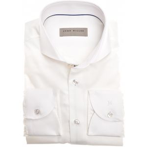 John Miller overhemd mouwlengte 7 slim fit katoen wit