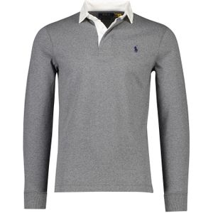 Polo Ralph Lauren trui  Big & Tall grijs 3 knoops effen katoen