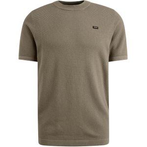 Vanguard korte mouw t-shirt bruin structuur