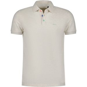 New Zealand polo normale fit off-white katoen