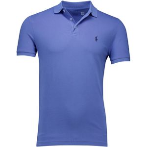 modieuze Polo Ralph Lauren polo Custom Slim Fit blauw