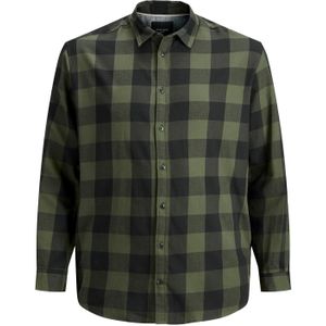 Overhemd Jack & Jones groen ruit Plus Size