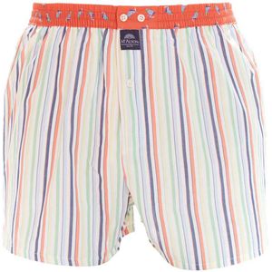 Mc Alson boxershort oranje blauw gestreept katoen