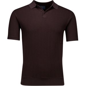 Cavallaro Napoli Miro polo gebreid bruin 3-knoops