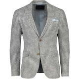 Portofino colbert grijs ruit patroon normale fit