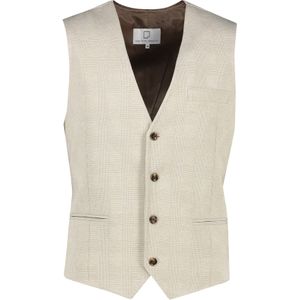 Born With Appetite beige gilet geruit normale fit