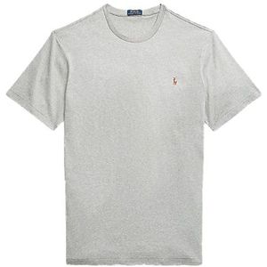 Polo Ralph Lauren t-shirt Big & Tall grijs katoen effen ronde hals met logo