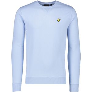 Katoenen Lyle & Scott sweater ronde hals lichtblauw