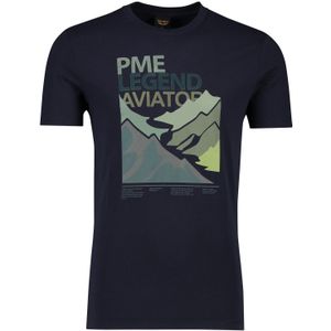 PME Legend t-shirt korte mouw donkerblauw
