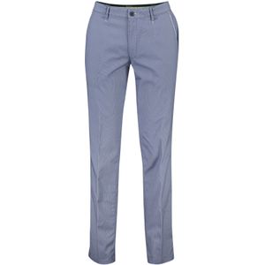 M.E.N.S. katoenen broek blauw effen katoen Chino