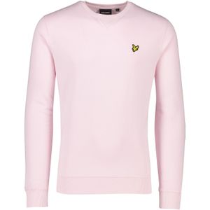 Lyle & Scott sweater katoen ronde hals roze