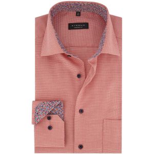 Eterna casual overhemd Comfort Fit rood geprint katoen