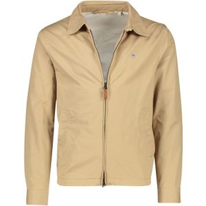 Gant zomerjas beige wind cheater normale fit katoen