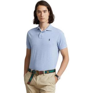 Ralph Lauren polo lichtblauw slim fit 2 knoops