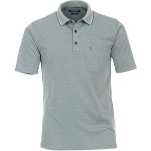 Effen blauwe Casa Moda polo normale fit