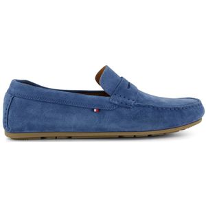 Tommy Hilfiger nette schoenen blauw effen instappers leer