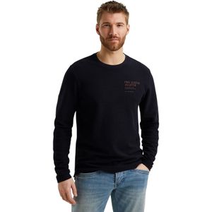 PME Legend - T-shirt - Grijs - Katoen - Lange Mouwen
