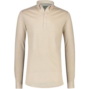 John Miller polo lange mouw sleeve 7 beige