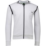 Boss Green Skaz vest lichtgrijs effen katoen normale fit