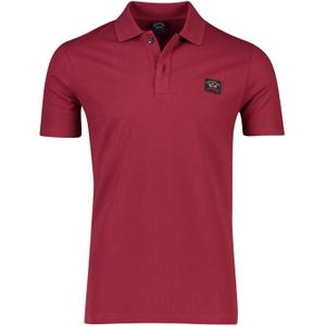 Paul & Shark polo wijde fit bordeaux katoen