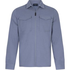 Cavallaro casual blauw overhemd normale fit