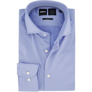 Hugo Boss zakelijk overhemd slim fit blauw effen