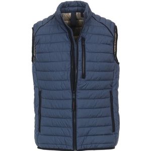 Casa Moda bodywarmer donkerblauw effen rits normale fit