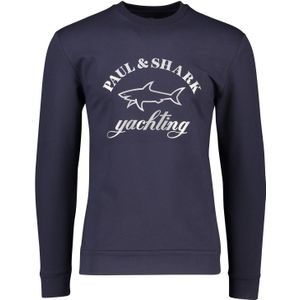 Paul & Shark sweater donkerblauw effen