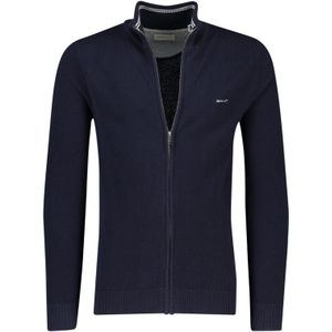 Vest GANT Men Cotton Cardigan Evening Blue