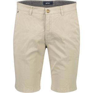 Gardeur korte broek beige effen katoen