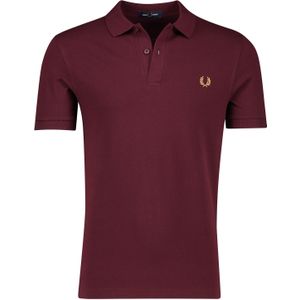 Fred Perry polo normale fit rood effen