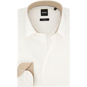 Hugo Boss witte overhemd slim fit katoen mouwlengte 7