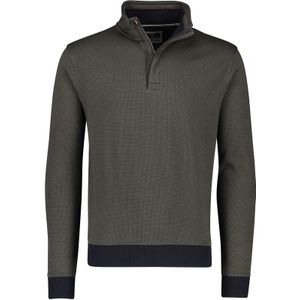 Baileys trui groen half zip katoen