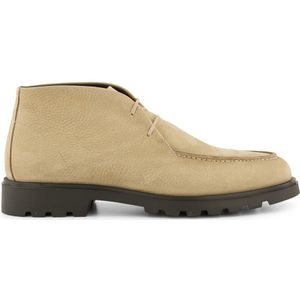 Giorgio schoenen beige met donkere zool leer effen