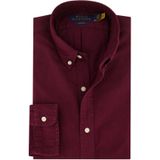 Polo Ralph Lauren casual overhemd bordeaux effen