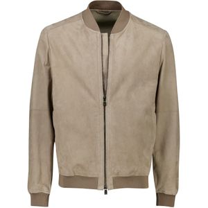Corneliani jas bruin lamsleer effen normale fit