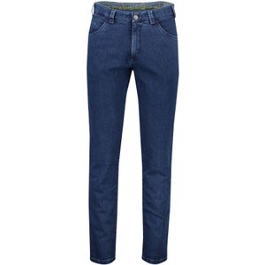Meyer jeans Dublin donkerblauw effen denim 5-p