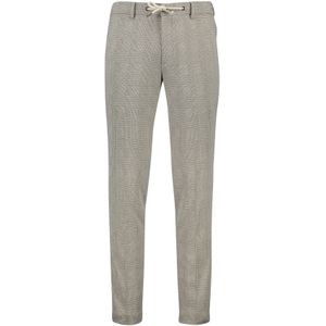 Born With Appetite broek chino geruit bruin touwsluiting