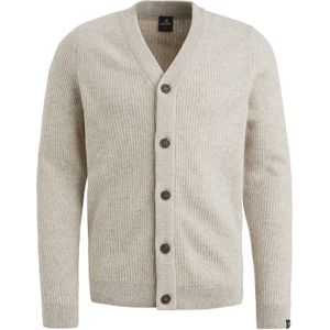 Vanguard vest creme katoen en wol gebreid