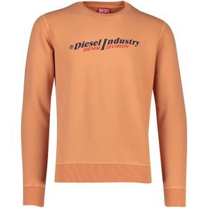 Diesel sweater oranje logo